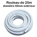 Couronnes Tuyau Piscine PVC Pression Souple Semi-Rigide à coller diamètre 50mm (En Stock)