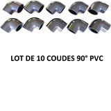 Coudes 90° 32mm, 40mm, 50mm ou 63mm